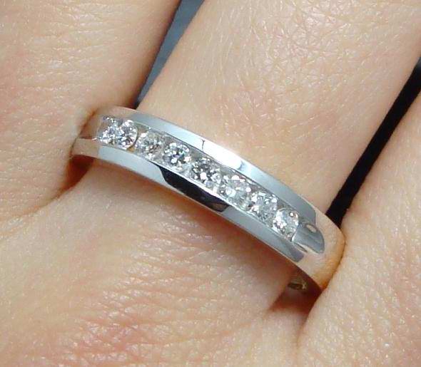 .30CT GENUINE DIAMOND CHANNEL RING SOLID 14K GOLD